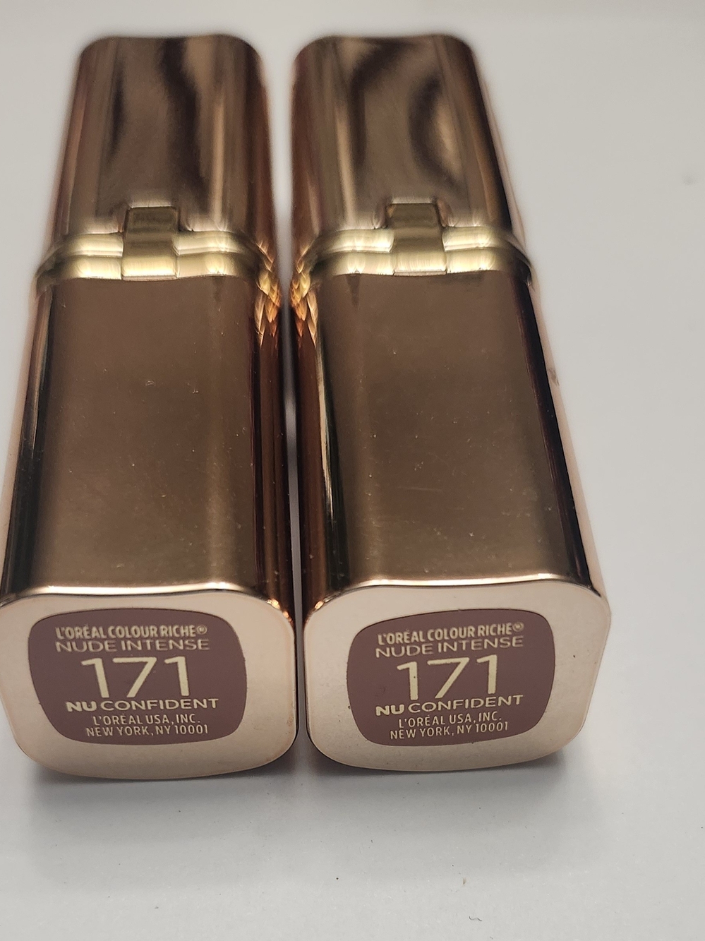 L'Oreal Colour Riche Nude Intense 171 Nu Confident Lipstick Duo - New Set Of 2